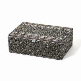 Jewel Box Silverdecorative storage box ,stackable storage box 