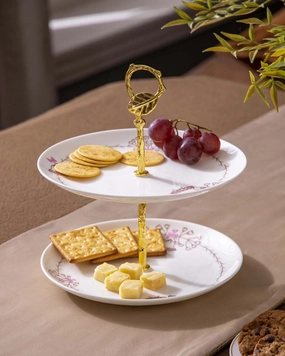 Jingle Bells 2-Tier Cake Standmodern kitchen decor ,kitchen dinner set ,dinnerware 