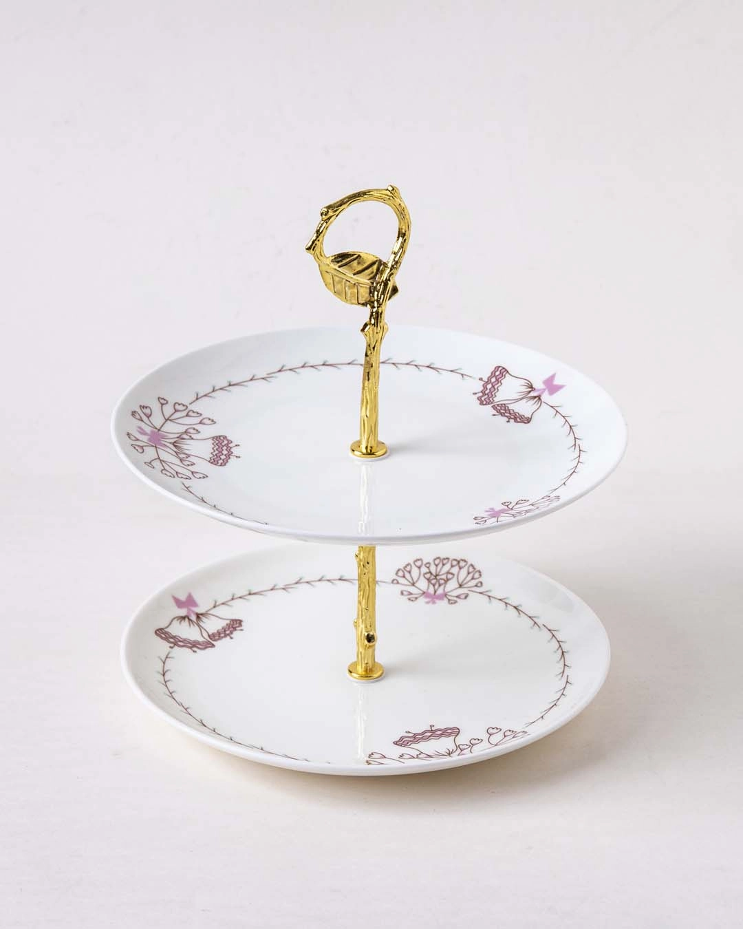 Jingle Bells 2-Tier Cake Stand