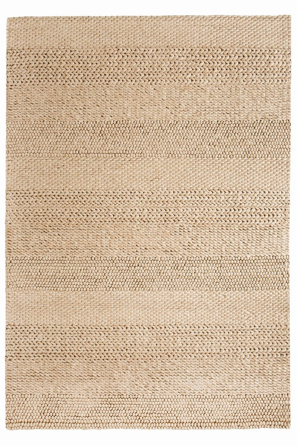 Joline Caramel Beige Braided and Looped Rugmodern color block patchwork rug