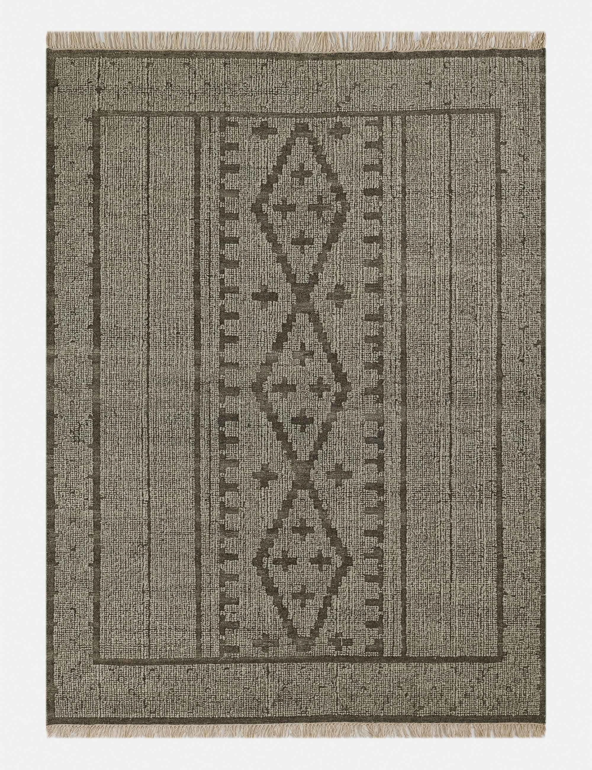 Journee Handwoven Wool Rugmodern color block patchwork rug