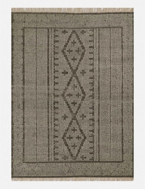 Journee Handwoven Wool Rugmodern color block patchwork rug