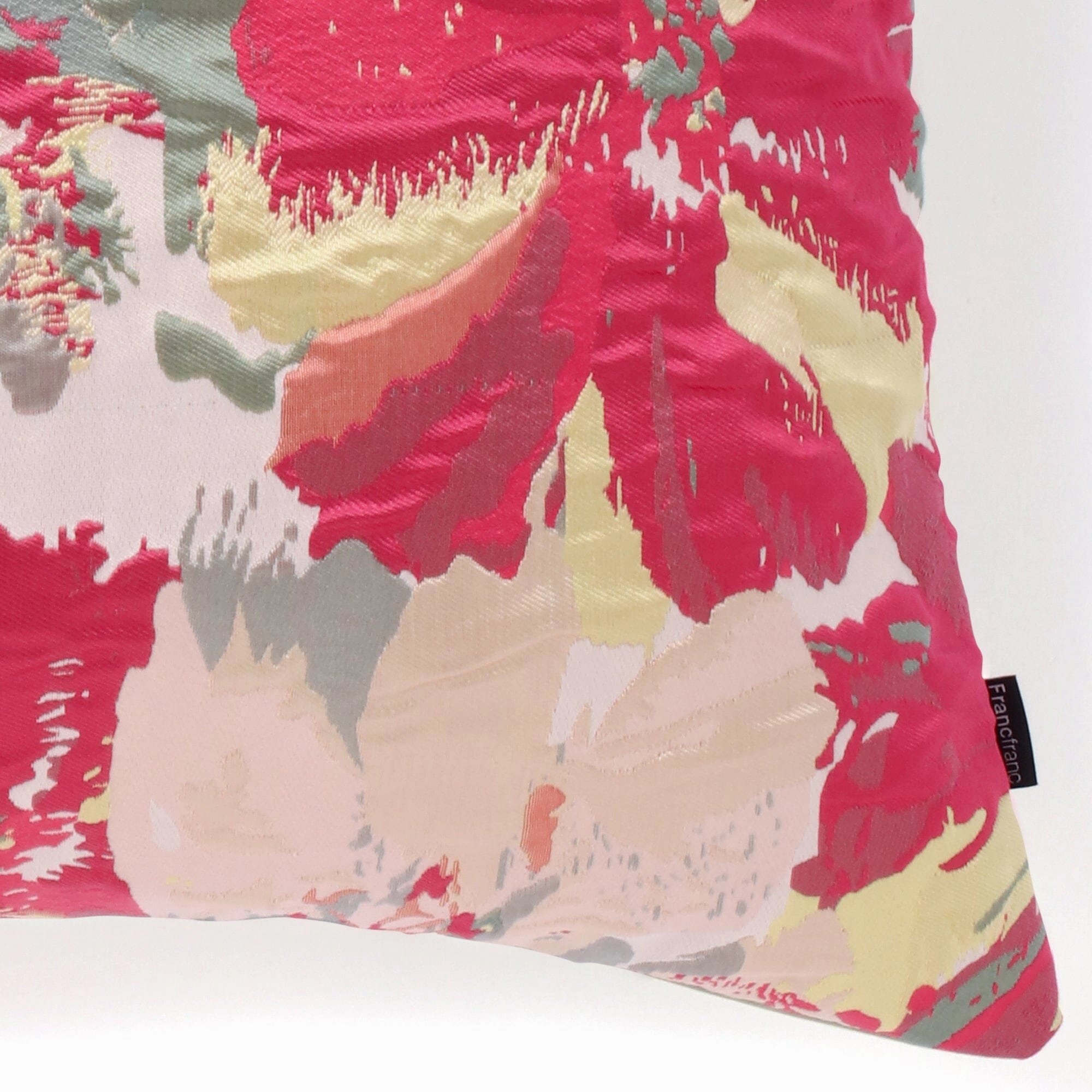Jq Flower Cushion Cover 450 X 450 Pink