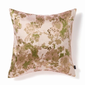Jq Flower Cushion Cover 450 X 450 Pink X Greenbedding sets ,throw blankets 