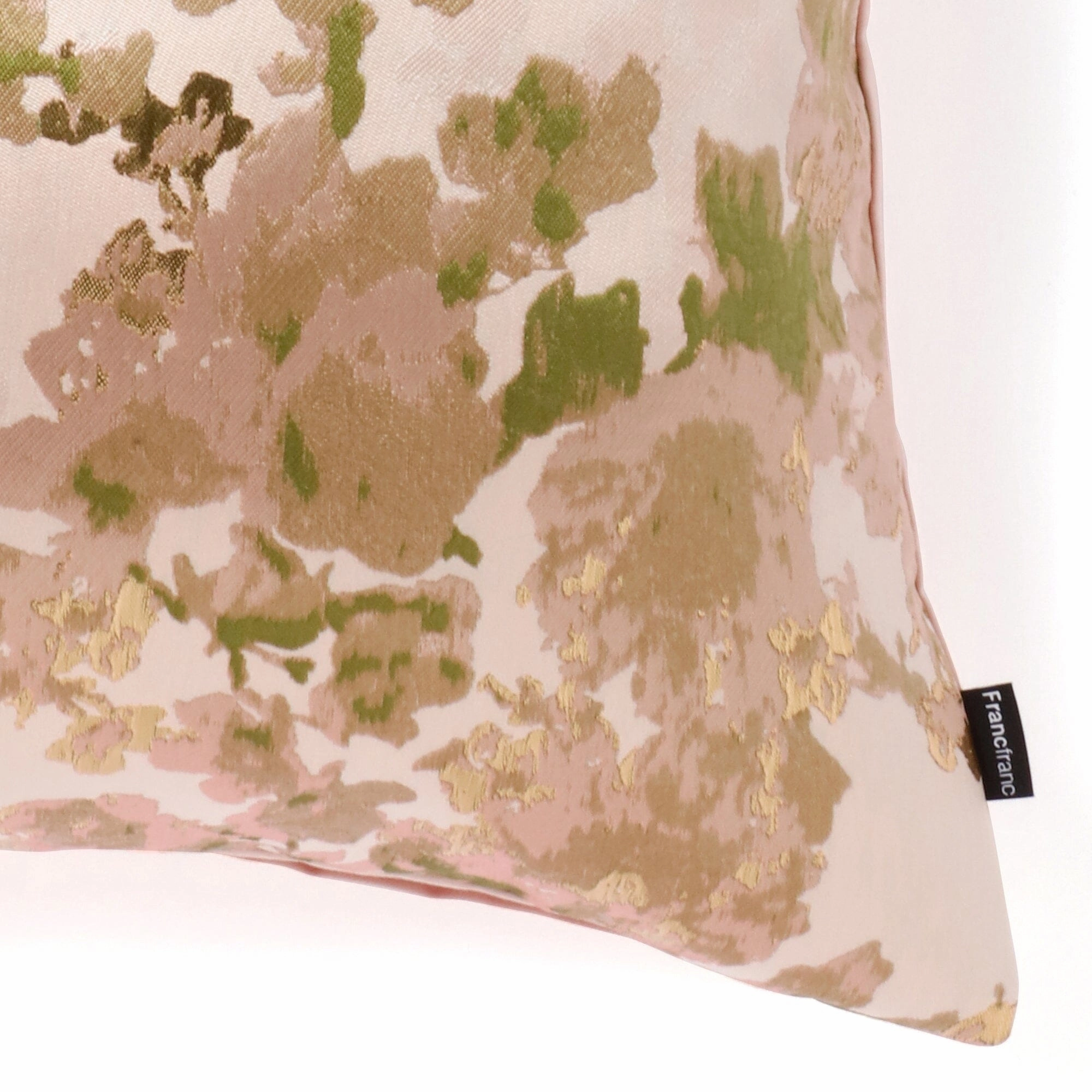 Jq Flower Cushion Cover 450 X 450 Pink X Green