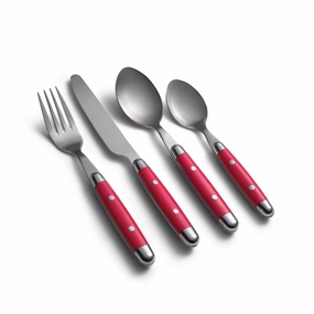 Jubilee Red 16 Piece Flatware Seteco-friendly bamboo fiber tableware set 