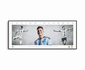 JULIAN ALVAREZ PANORAMIC COLLAGE PRINT SIGNED FRAMED WINGShandmade souvenirs