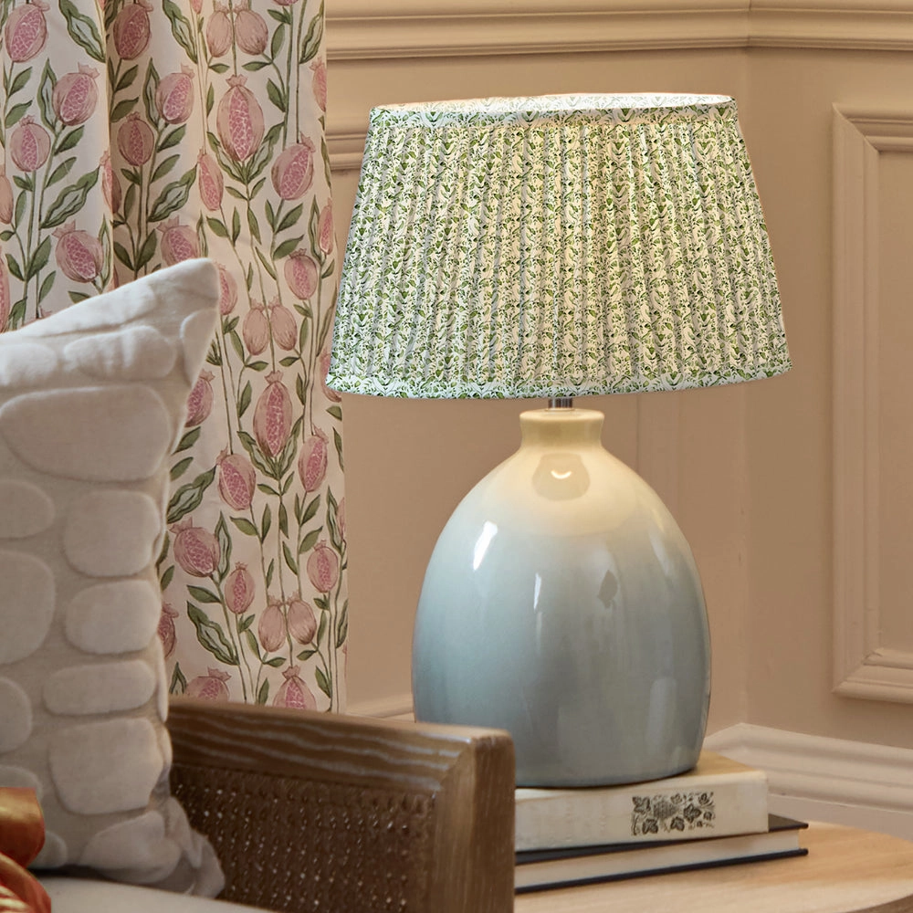 Juna Pleated Tapered Lamp Shade Sage