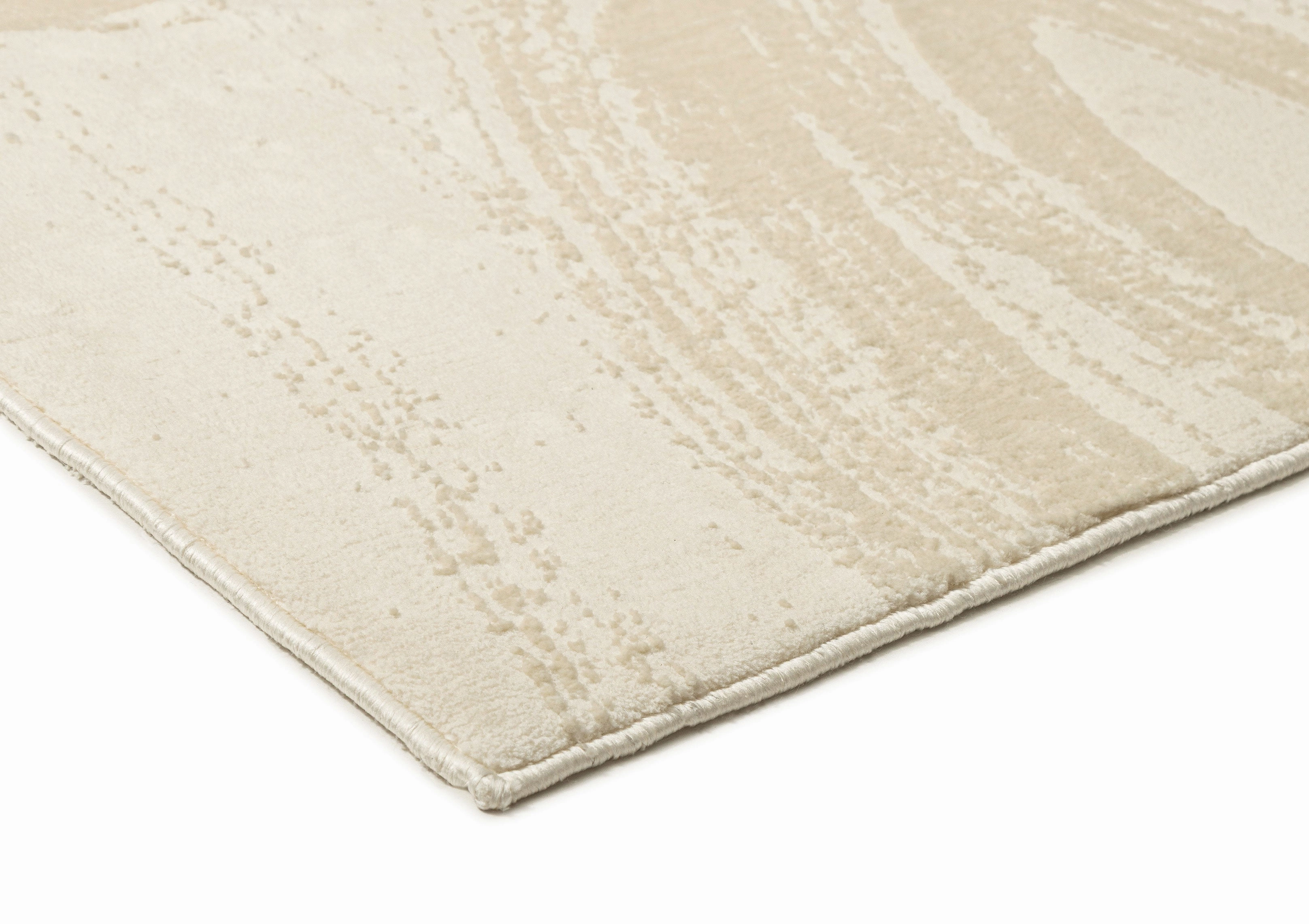Kabir Neutral Abstract Washable Rug