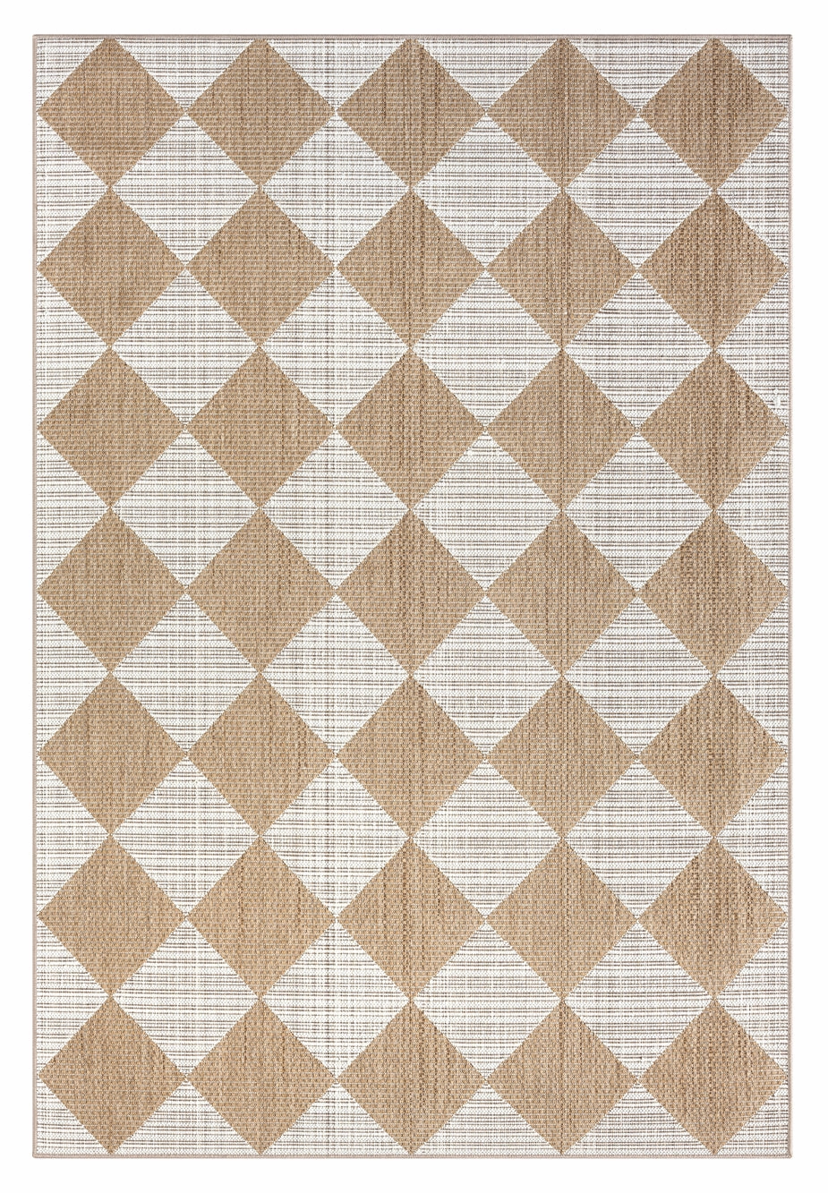 Kalei Brown and Ivory Checkered Flatweave Indoor Outdoor Rugmodern color block patchwork rug