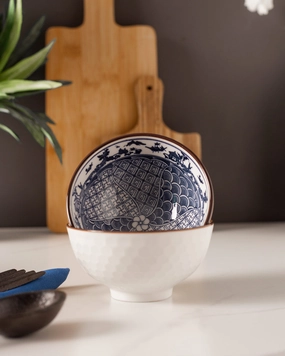 Karatsu Katoris - Set of 2modern kitchen decor ,kitchen dinner set ,dinnerware 