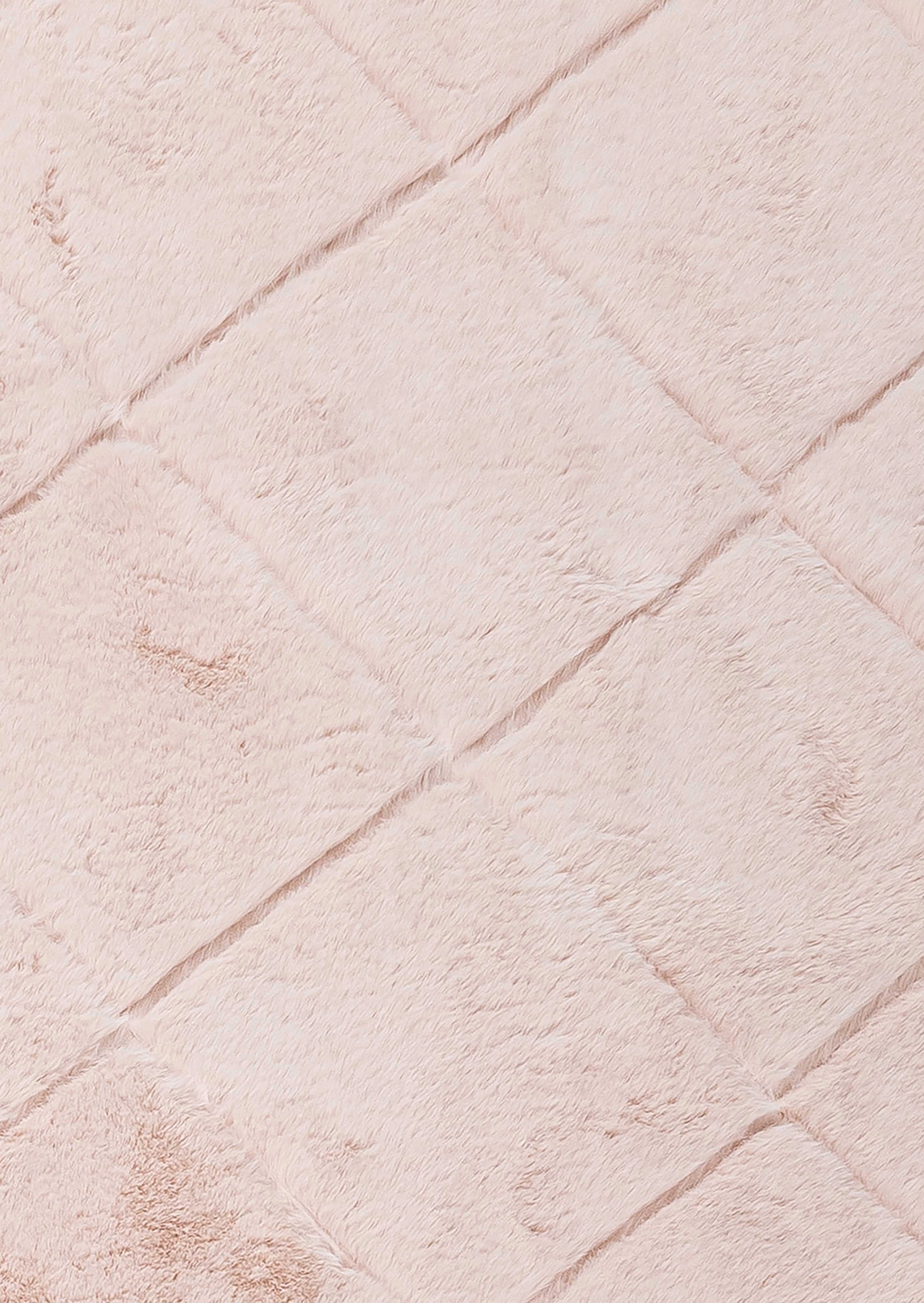 Karlie Blush Pink Diamond Shag Rug