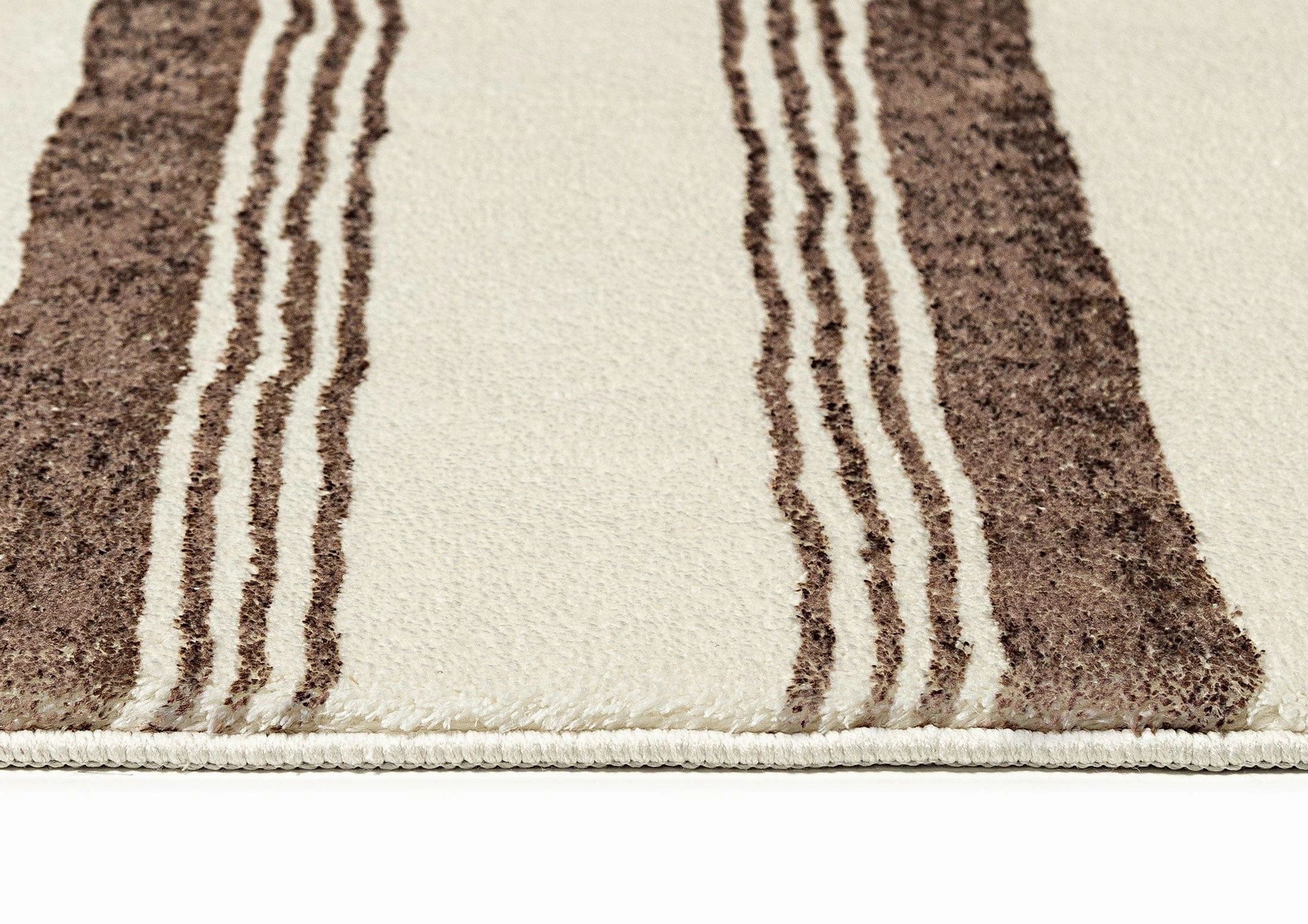 Kasia Brown Striped Washable Rug *NO RETURNS UNLESS FAULTY