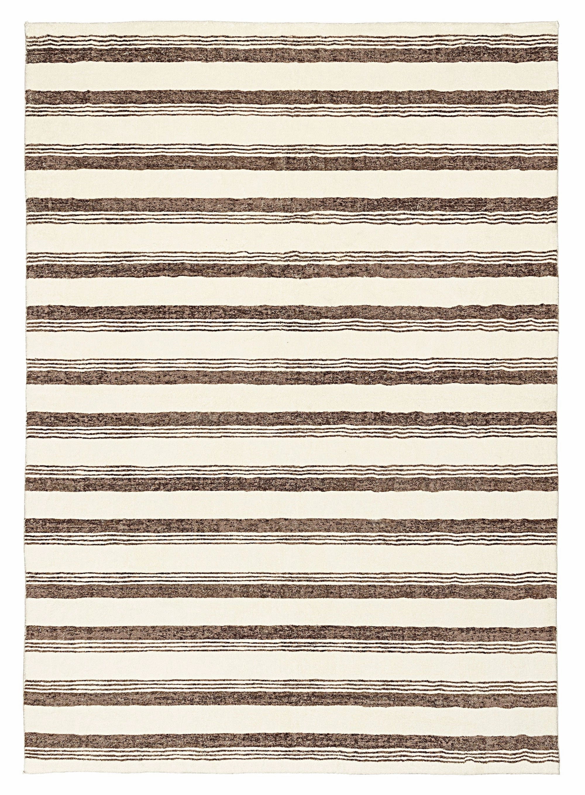 Kasia Brown Striped Washable Rug *NO RETURNS UNLESS FAULTYmodern color block patchwork rug