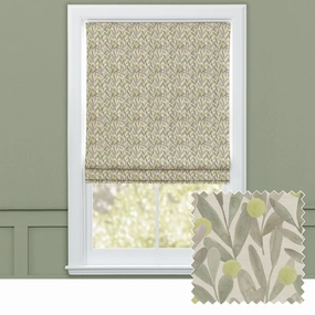 Katsura Printed Cotton Made to Measure Roman Blinds Sagebedding sets ,throw blankets 