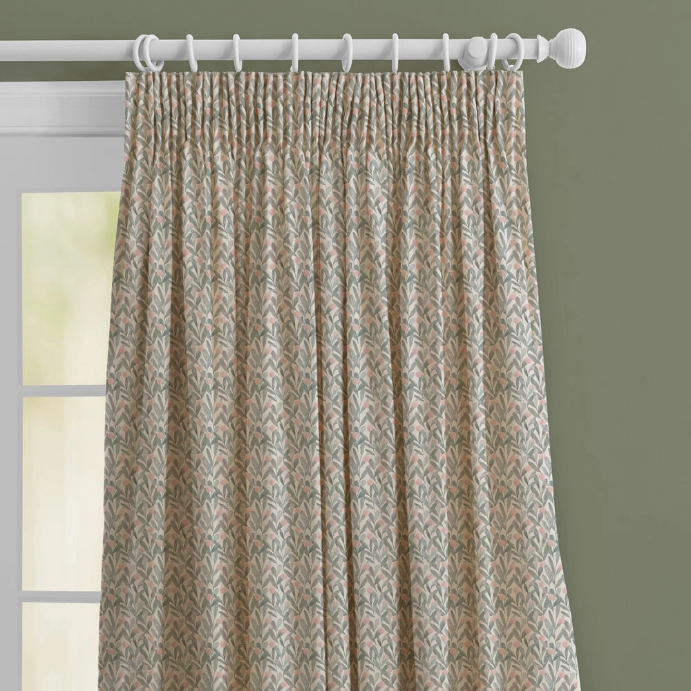 Katsura Printed Made to Measure Curtains Granite