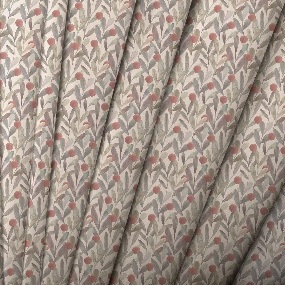 Katsura Printed Made to Measure Curtains Mulberry
