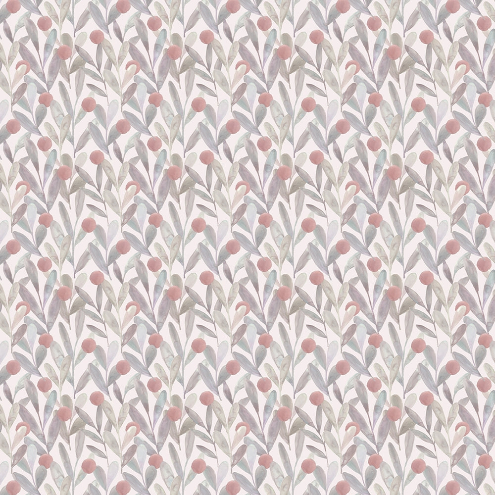 Katsura Printed Made to Measure Curtains Mulberry