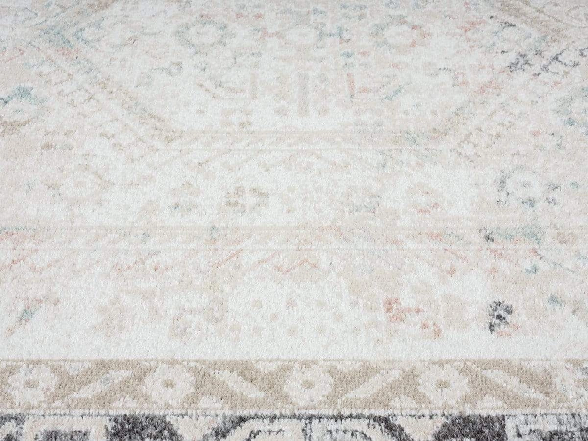 Katya Cream And Grey Multi-Colour Traditional Floral Rug