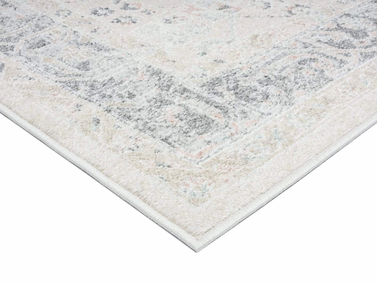 Katya Cream And Grey Multi-Colour Traditional Floral Rug
