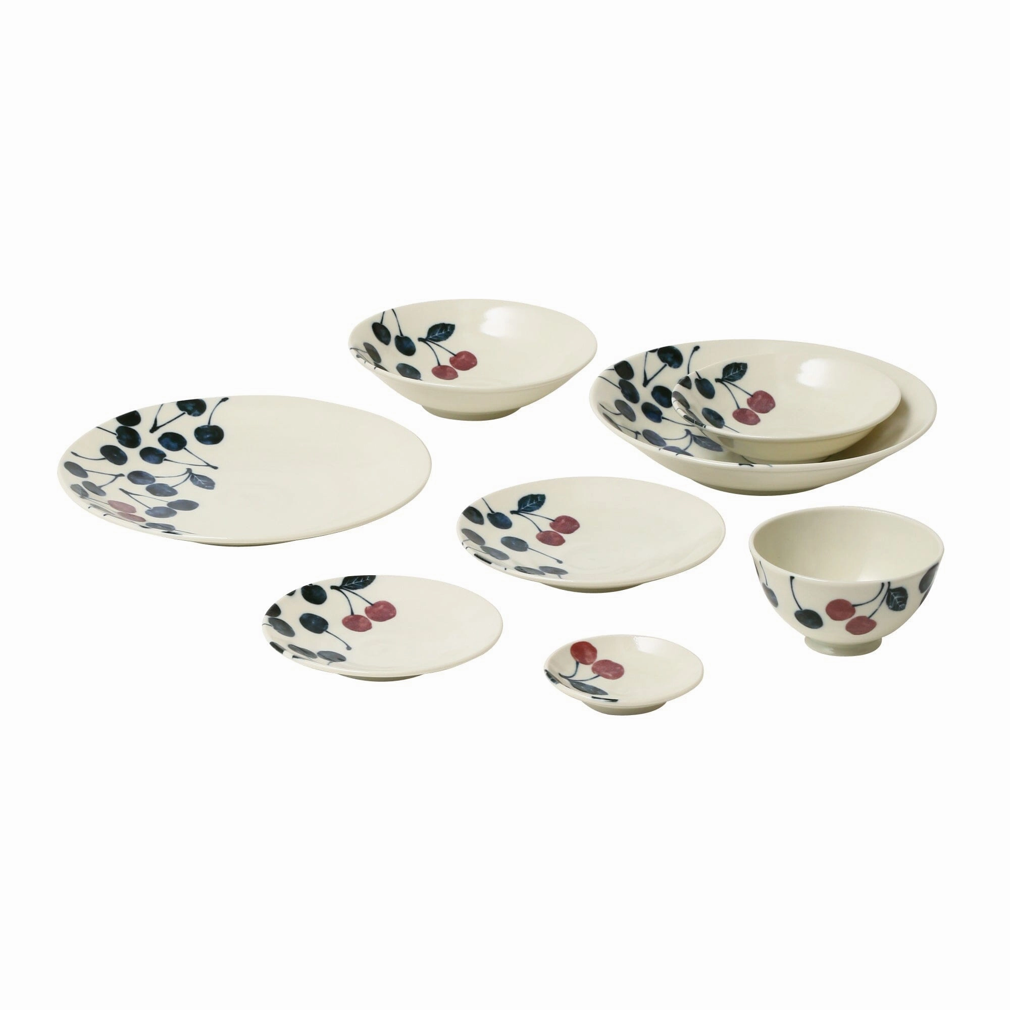Keiryo Minoyaki Cherry Large Deep Plate L
