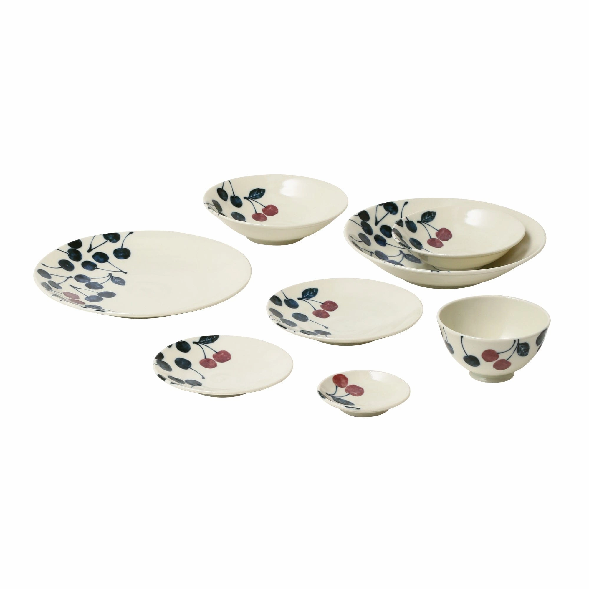Keiryo Minoyaki Cherry Medium Deep Plate M
