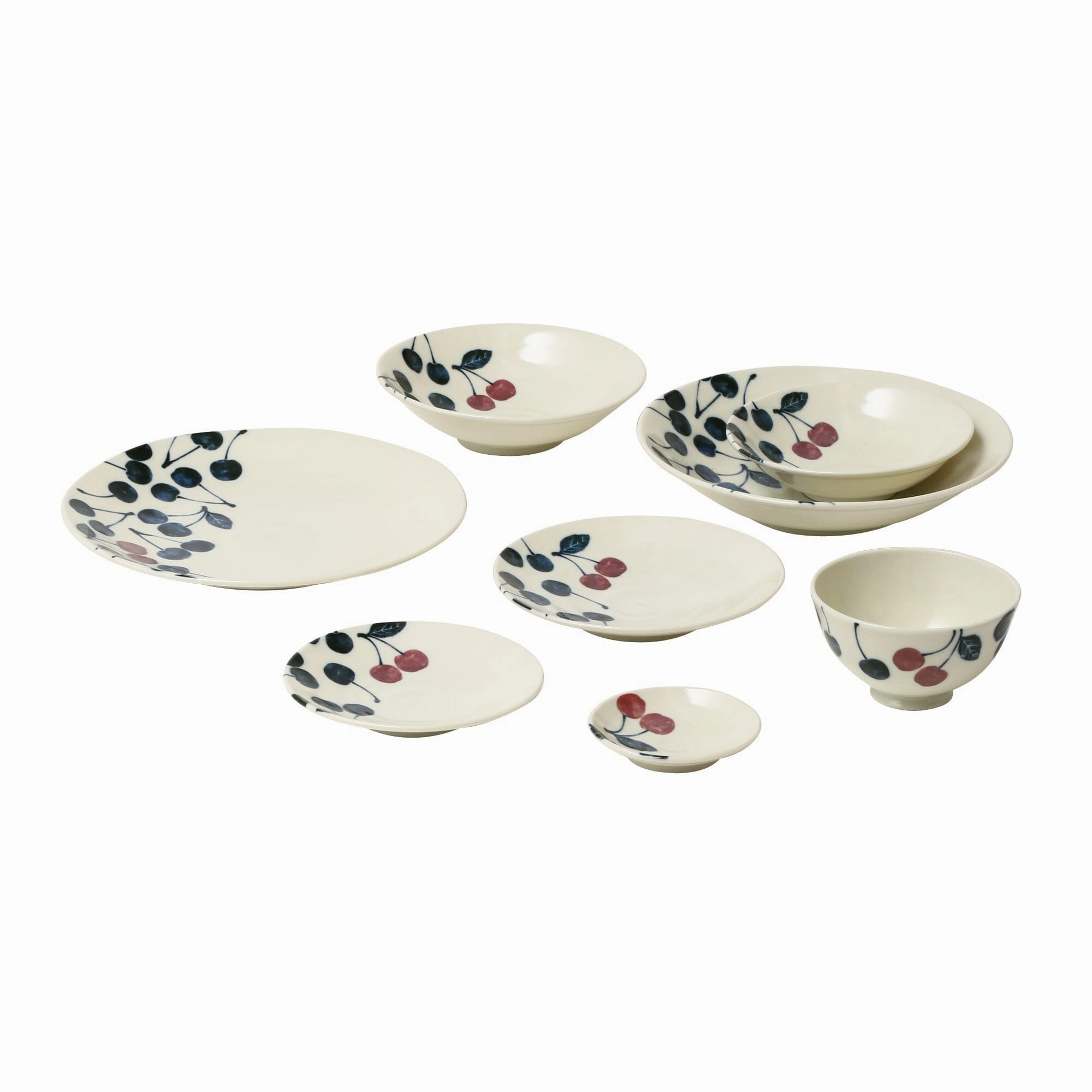Keiryo Minoyaki Cherry Medium Plate M