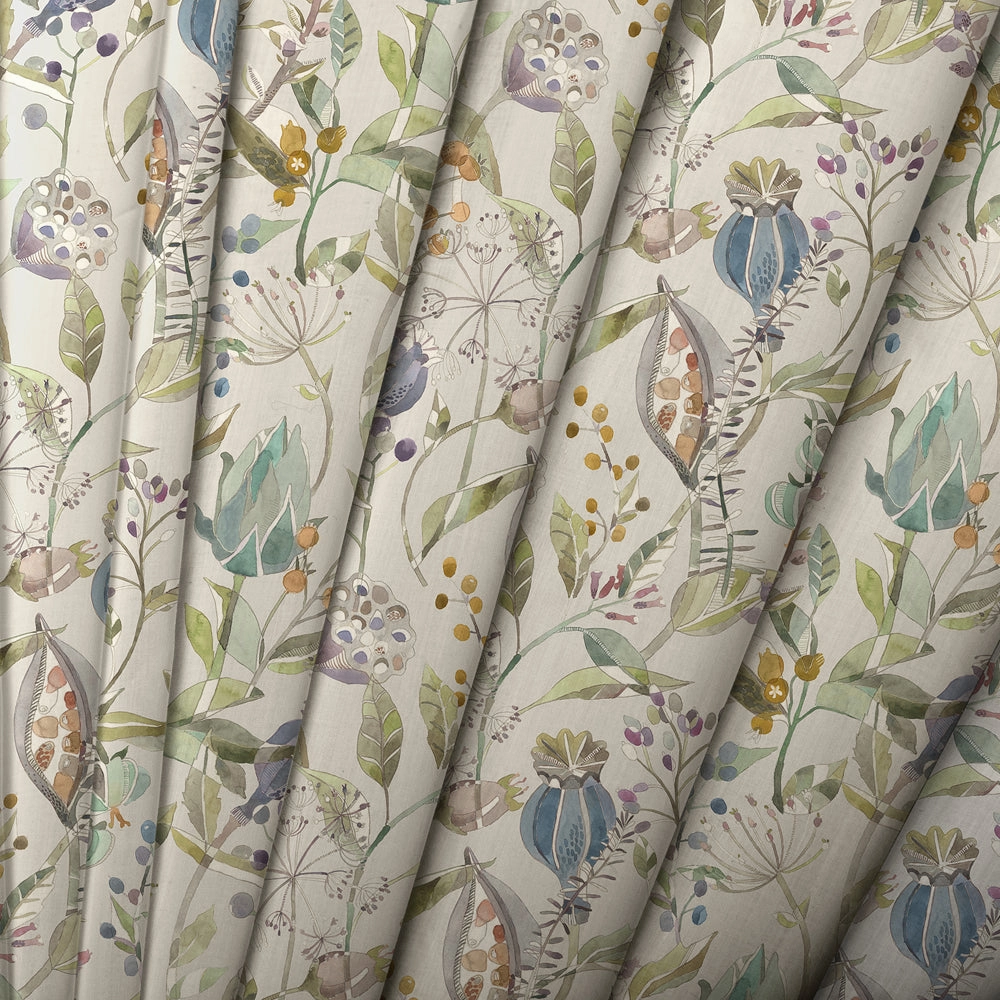 Kelston Printed Cotton Made to Measure Roman Blinds Capri/Natural
