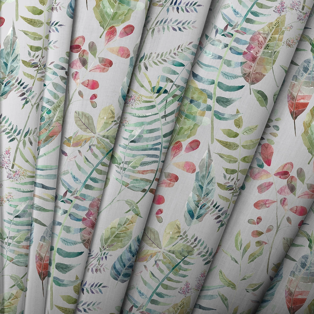 Kenton Printed Made to Measure Curtains Silver