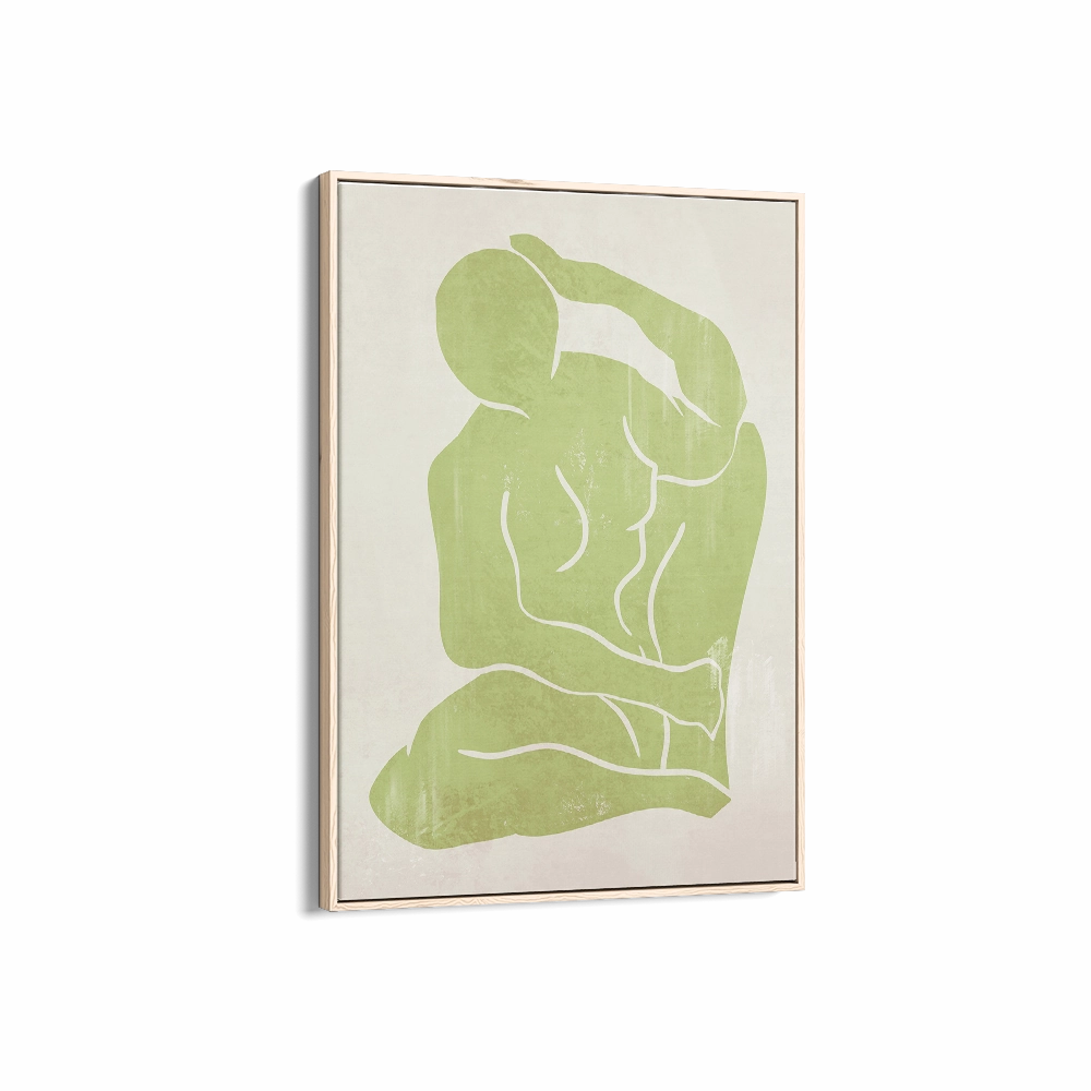 Khaki Green Figure Print 3