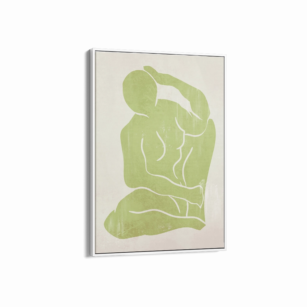 Khaki Green Figure Print 3