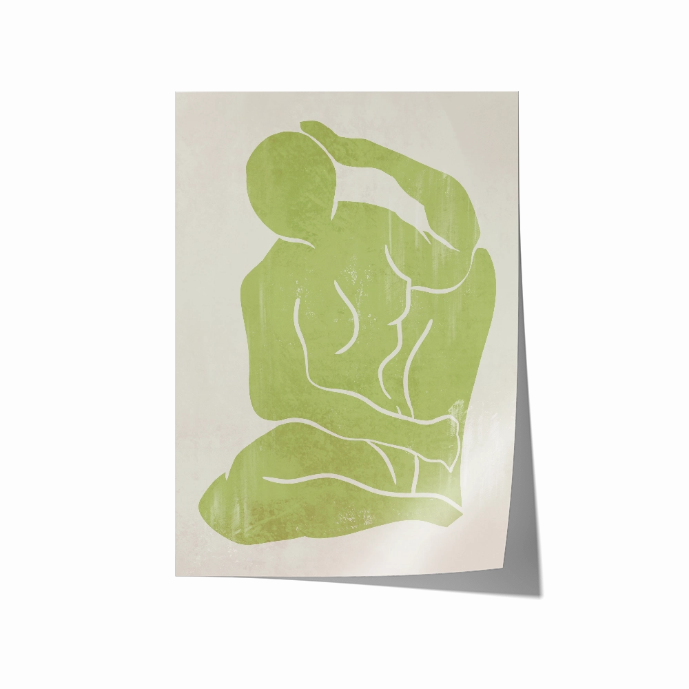 Khaki Green Figure Print 3