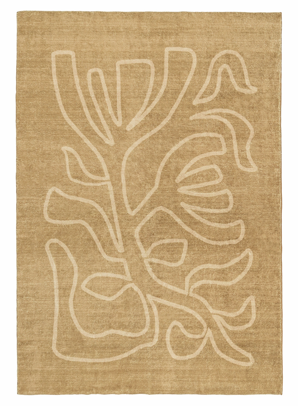 Khayana Brown Hand Drawn Washable Rugmodern color block patchwork rug