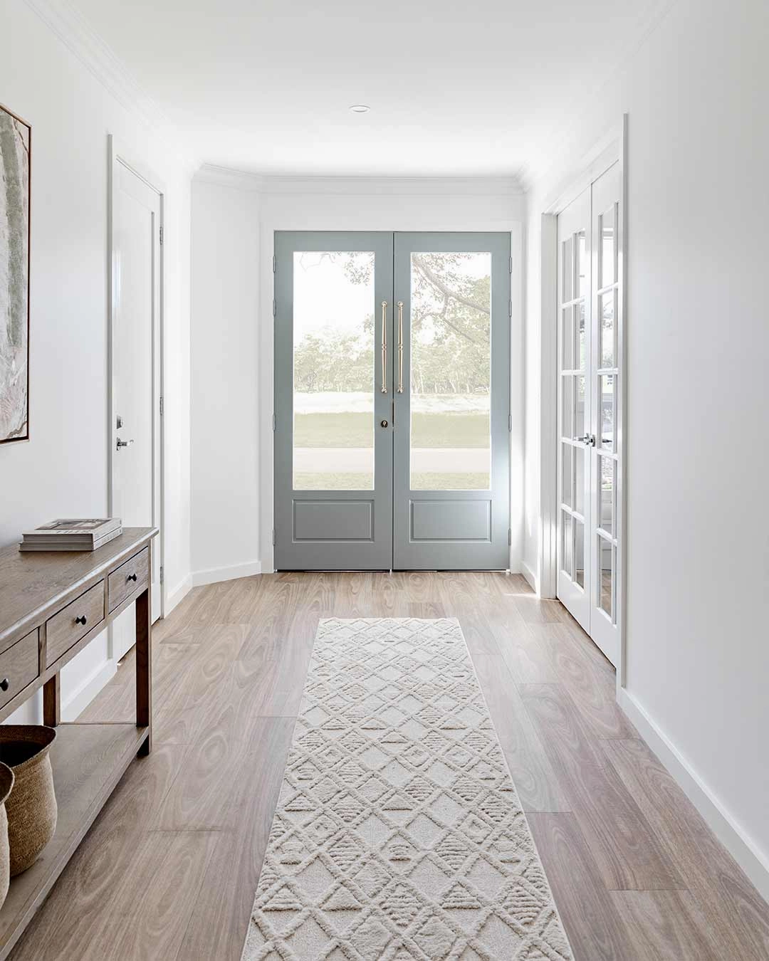 Kira Diamond Detail Textured Runner Rug