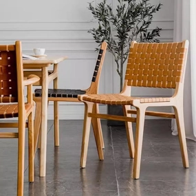 Kirra Woven Leather Dining Chairhome decor ,wall decor 