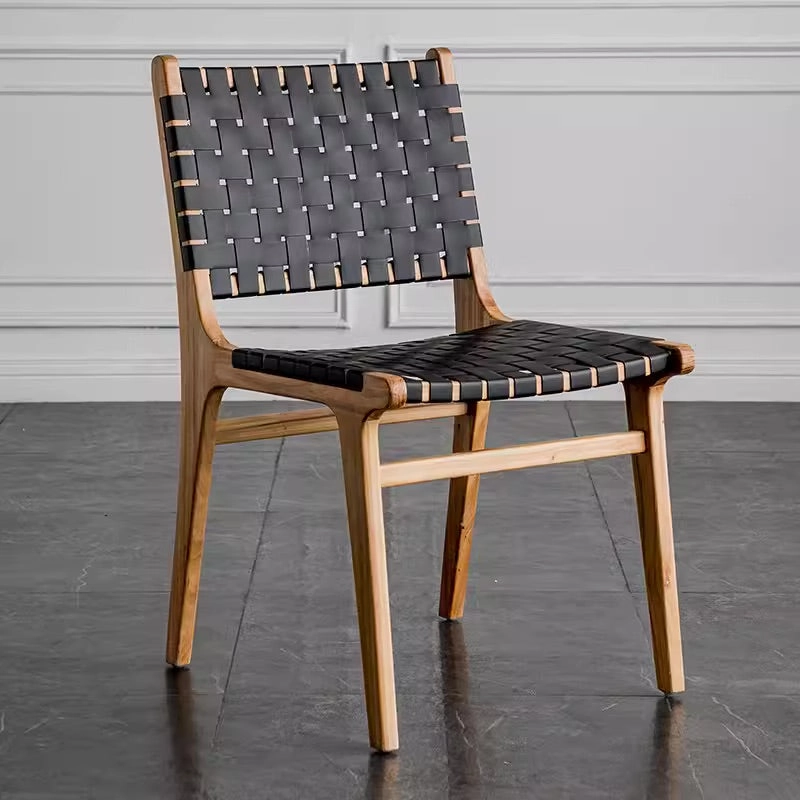 Kirra Woven Leather Dining Chair