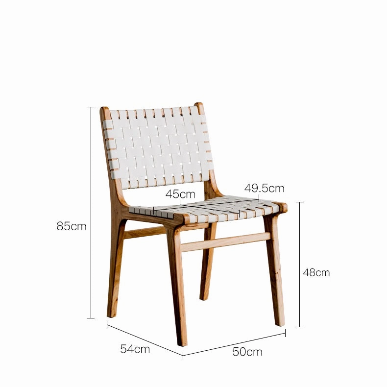 Kirra Woven Leather Dining Chair