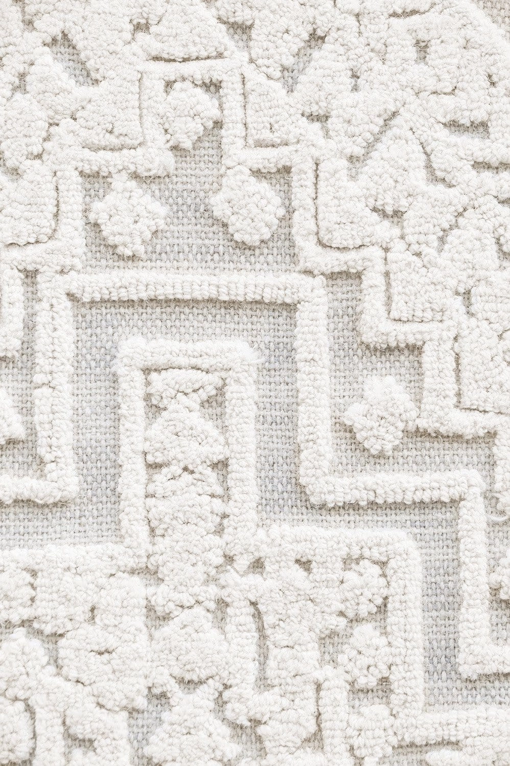 Kirrily Blue Grey and Ivory Textured Tribal Rug *NO RETURNS UNLESS FAULTY