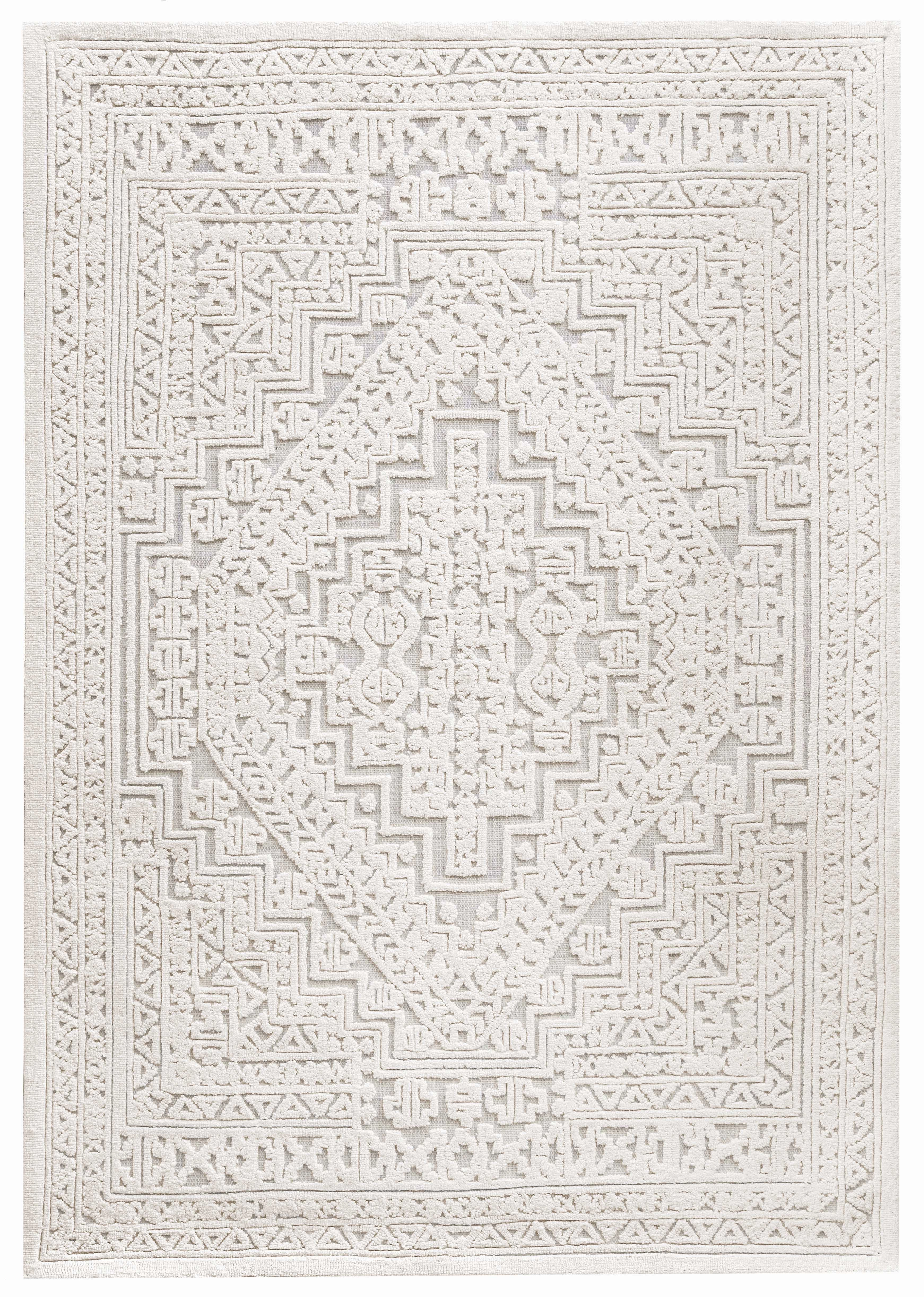 Kirrily Blue Grey and Ivory Textured Tribal Rug *NO RETURNS UNLESS FAULTYmodern color block patchwork rug