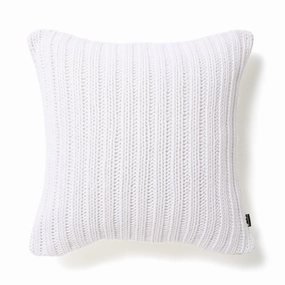 Knit Stripe Cushion Cover 450 X 450 Whitebedding sets ,throw blankets 