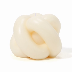 Knot Candle  Ivorydecorative vase ,Modern Ceramic Vase for Home Decoration 