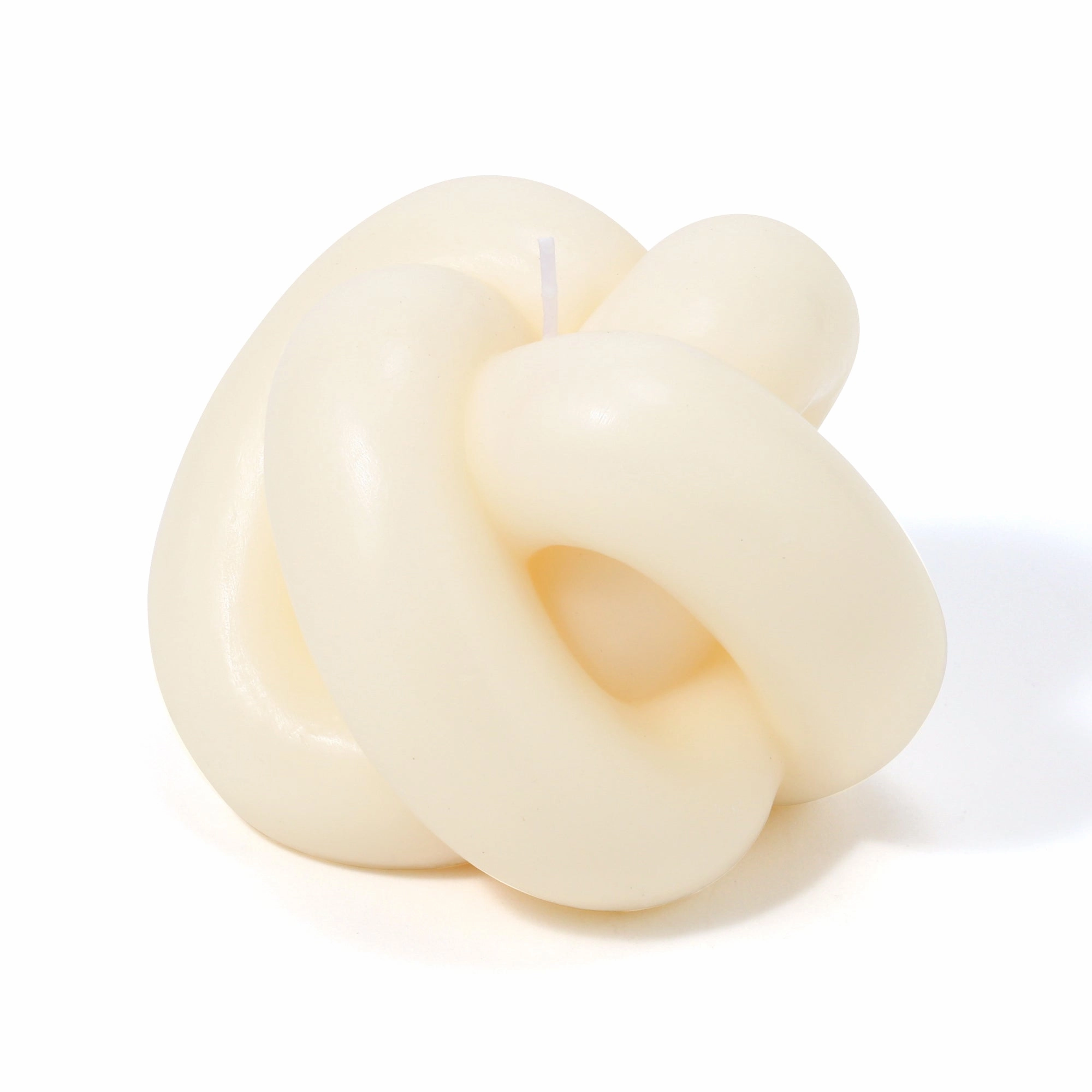Knot Candle  Ivory