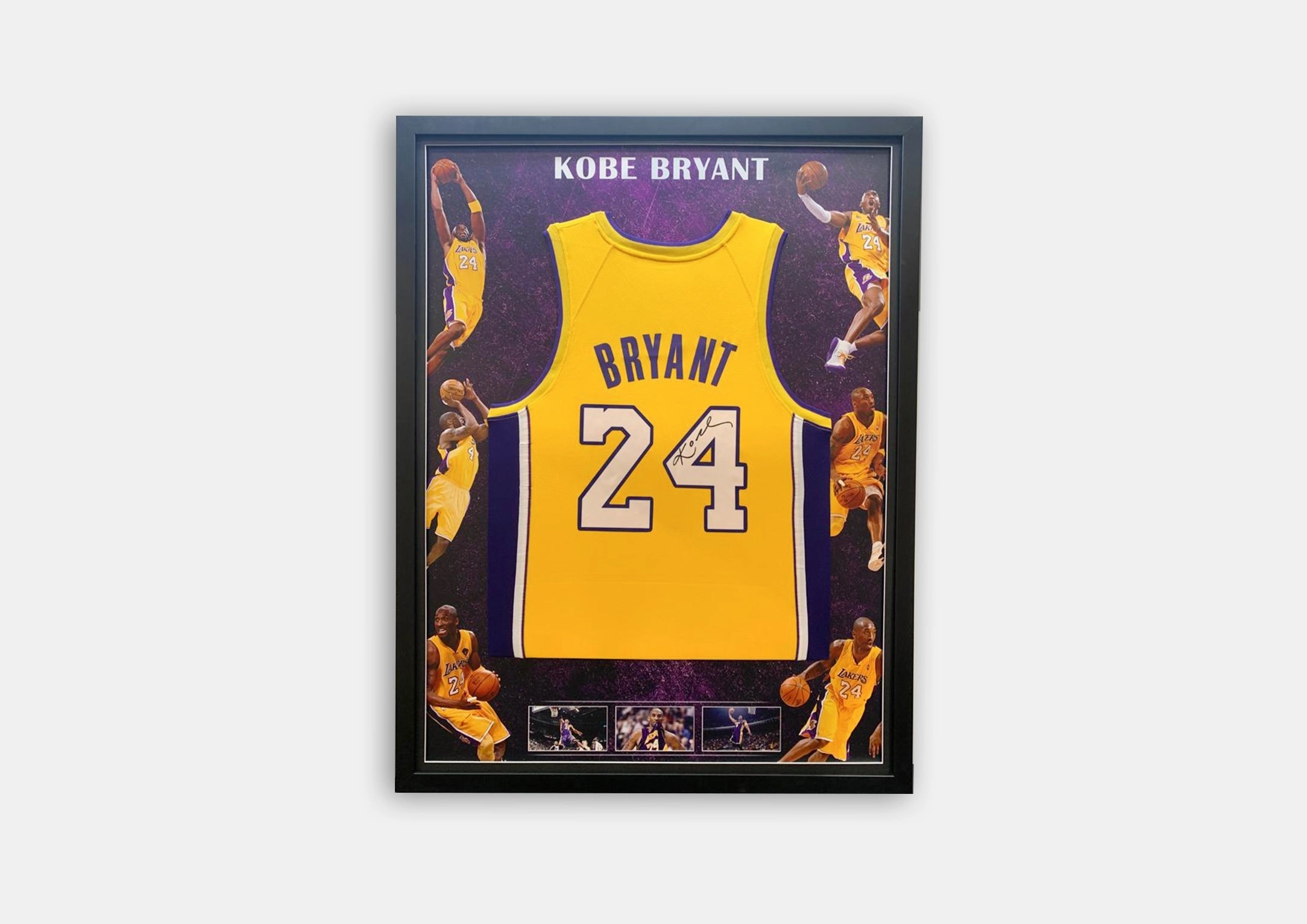 Kobe Bryant Signed Signature Series Jersey Framedhandmade souvenirs