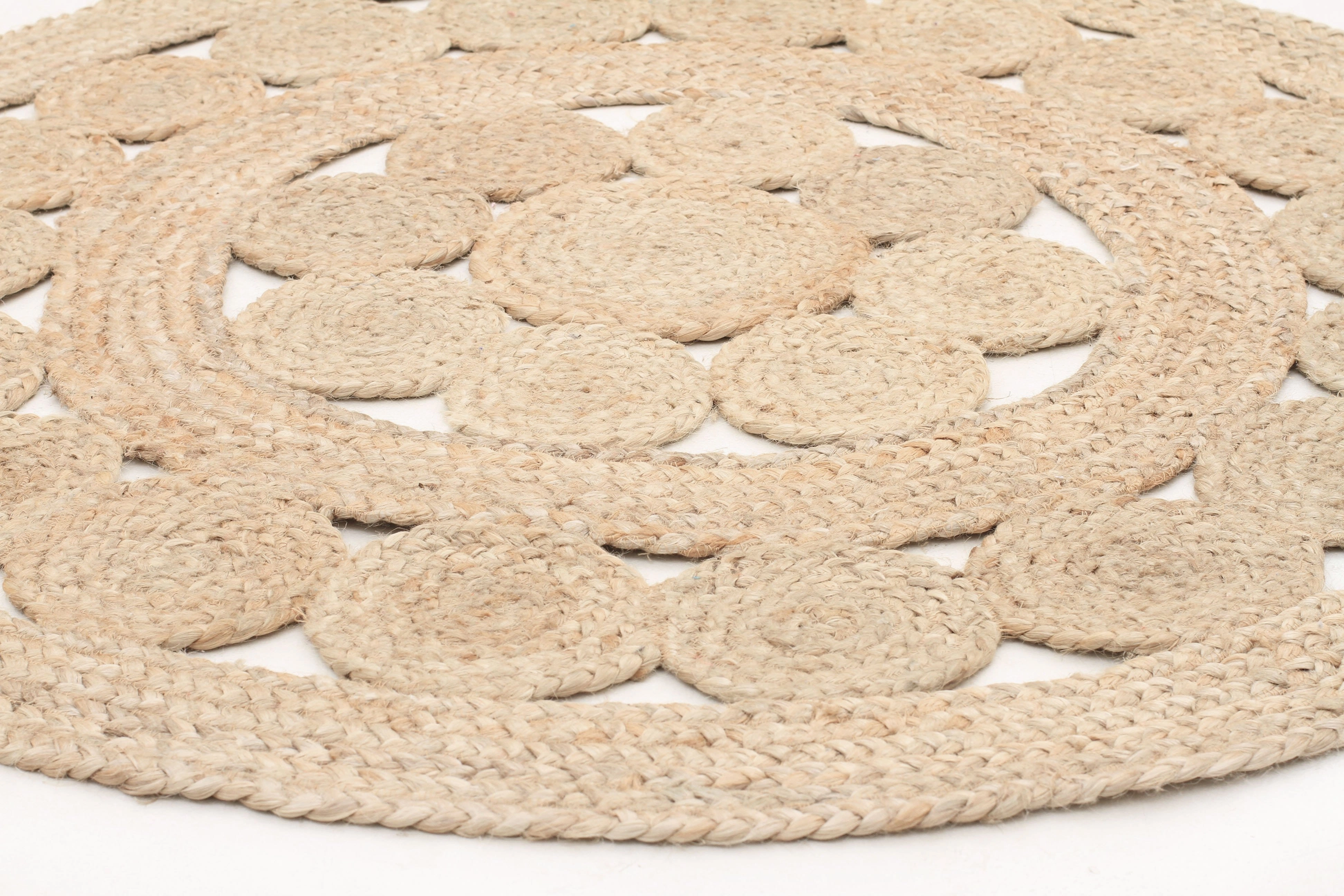 Kochi Hand-Braided Round Jute Rug *NO RETURNS UNLESS FAULTY