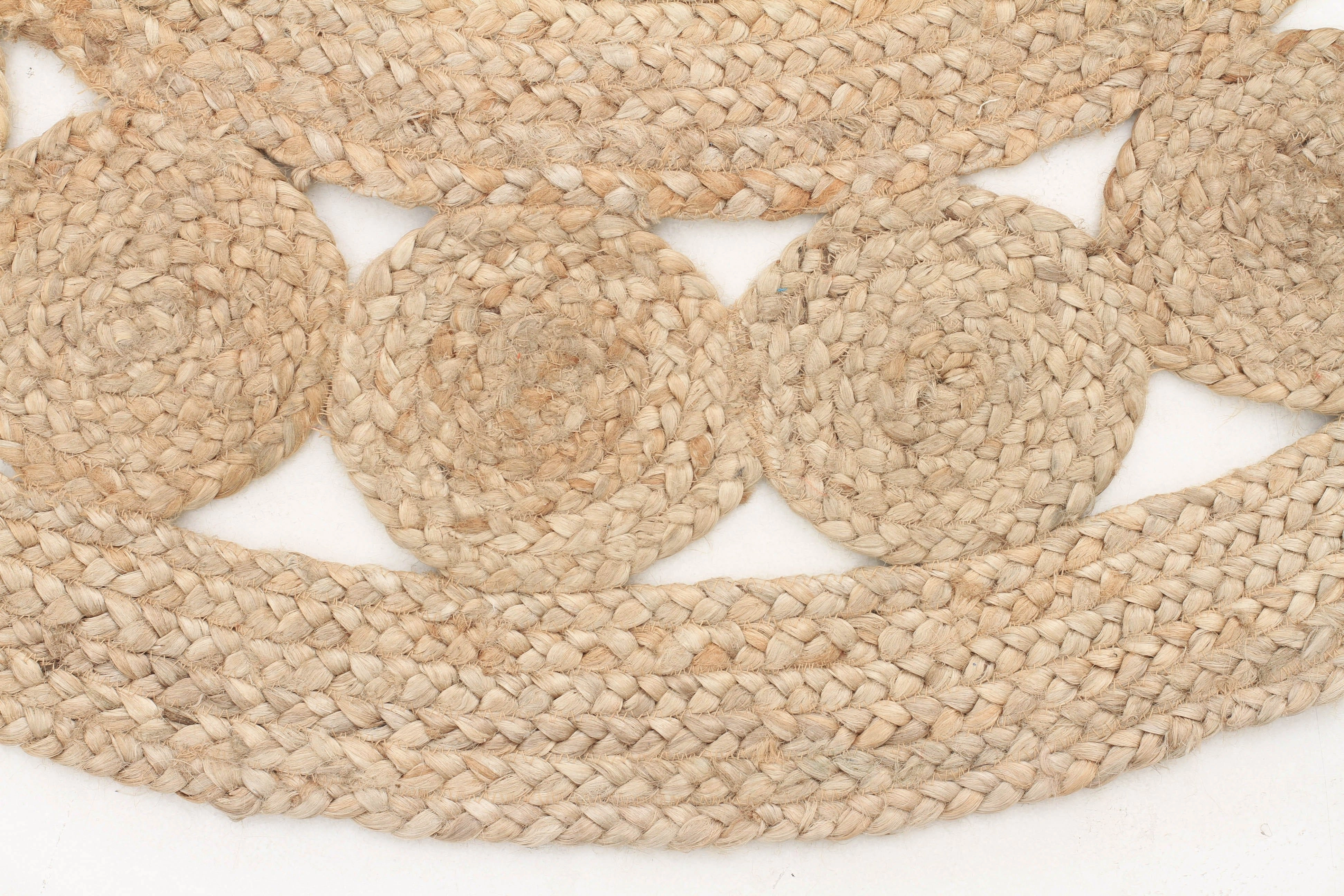 Kochi Hand-Braided Round Jute Rug *NO RETURNS UNLESS FAULTY