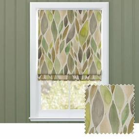 Koyo Printed Cotton Made to Measure Roman Blinds Sagebedding sets ,throw blankets 