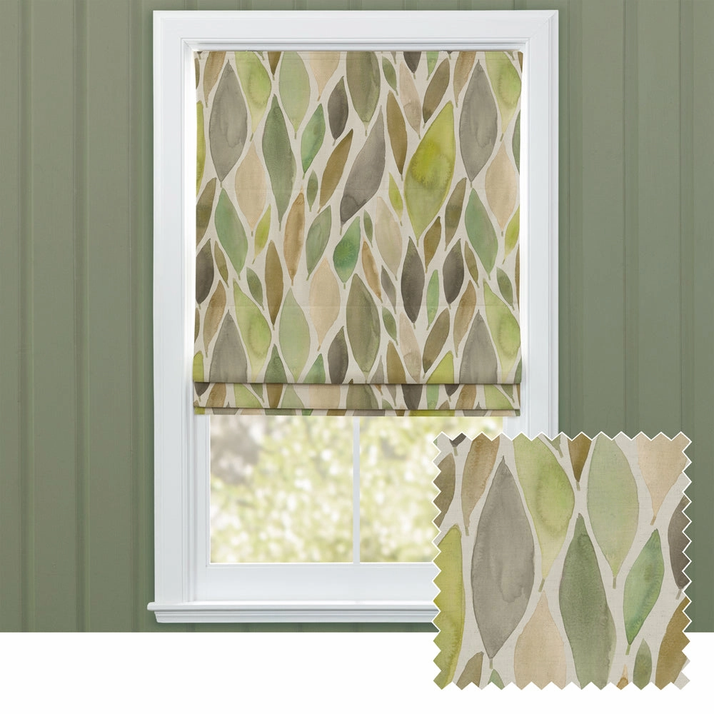 Koyo Printed Cotton Made to Measure Roman Blinds Sagebedding sets ,throw blankets 
