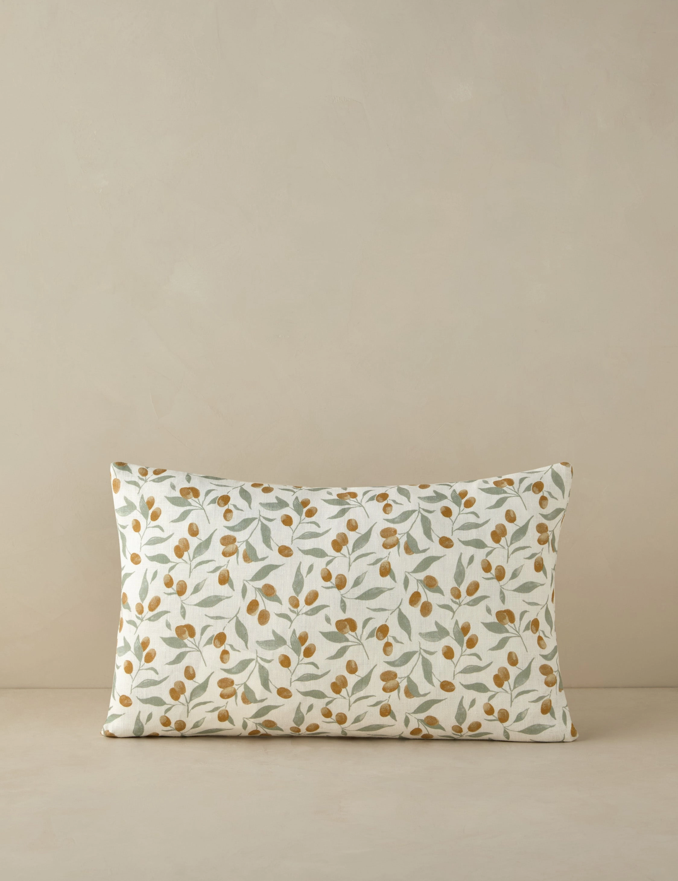 Kumquats Linen Pillow by Rylee   Crubedding sets ,throw blankets 