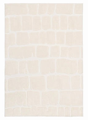 Kunal Ivory Abstract Rugmodern color block patchwork rug