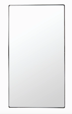 Kye 4DMI0109 22x40 Rectangle Mirror - Polished Nickelwall mounted decorative mirror,full length dressing mirror